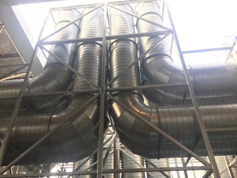 螺旋風管煙囪排放